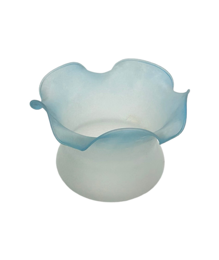 Blue Tipped Frosted Chandelier Shade with 45mm Fitter Hole A Touch of